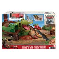 Set de joaca Disney Cars - Dino, cu masinuta Cave Fulger McQueen