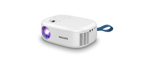 Videoproiector Philips NeoPix 113 Home Projector, 1280x720, 100 ANSI lumeni, 16:9, 3000:1, Difuzor 3 W (Alb)