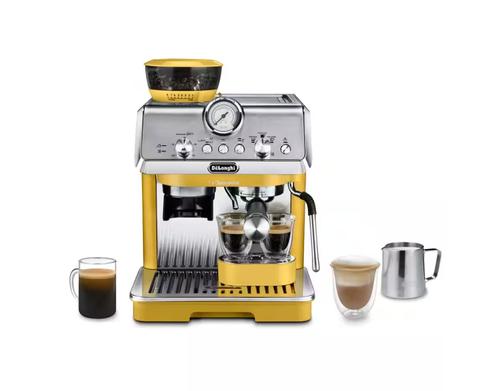 Espressor Manual De\'Longhi La Specialista Arte EC9155.YE, 1,5L, 15 Bar, 1400W (Galben/Argintiu)
