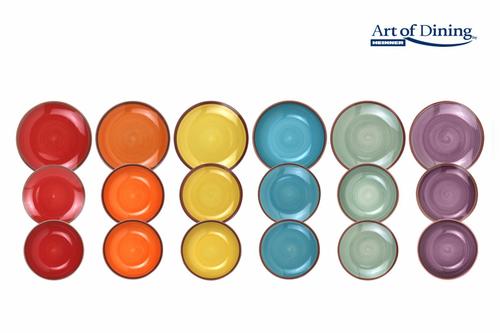 Serviciu masa Heinner HR-WDF-18A, AQUARELLE, 18 Piese (Multicolor)