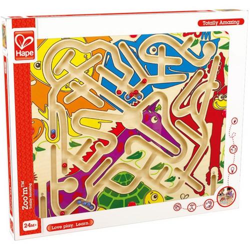Set de joaca Hape, Labirint magnetic Zoo\'m, distractie la dublu