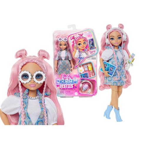 Papusa blonda, Barbie, 9 accesorii, 30cm, Roz