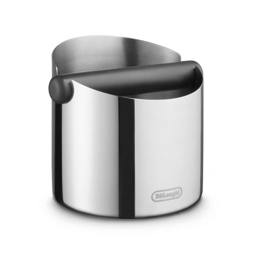 Knock box pentru zatul de cafea De’Longhi DLSC072, Inox (Negru/Argintiu)