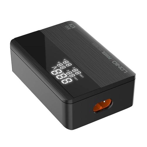 Incarcator Retea Ldnio Display A4809C, 100W, 5A, 2 x USB-A - 2 x USB-C, Negru