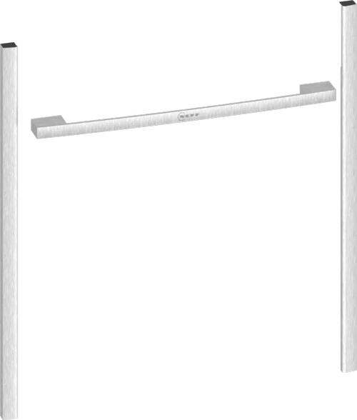 Kit Flex Design 60 cm Metallic silver, pentru un singur cuptor standard (60cm) si pentru un cuptor compact & sertar de incalzire