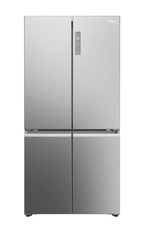 Side By Side Haier Cube 90 Seria 7 HCR79F19ENMM, 646 l, No Frost, Clasa E, Afisaj Touchscreen, hOn, Alarma usa deschisa, 4 usi, Super Racire, H 190.5 cm (Inox)