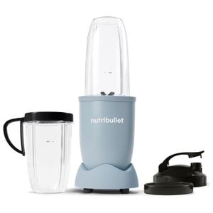 Blender Nutribullet Pro NB907MASL 0C22300145, 900 W, 1 viteza, cupa inalta 0.9l, cupa inalta 0.7l, 5 accesorii (Gri/Albastru)