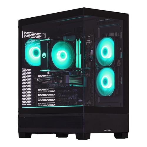 Calculator Sistem PC Gaming Actina KOMACNGIP0079 Mid Tower, Procesor Intel® Core™ i5-13400F, 10 cores, 1.8GHz up to 4.6GHz, 20MB, 32GB DDR5, 1TB SSD, Intel Arc A750 8GB GDDR6, Wi-Fi 6, Bluetooth, no OS (Negru)
