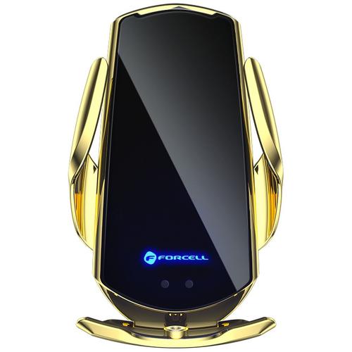 Incarcator Auto Wireless Forcell HS1, Quick Charge, 15W, IR, Conectori Magnetici, Auriu Incarcator Auto Wireless Forcell HS1, Quick Charge, 15W, IR, Conectori Magnetici, Auriu