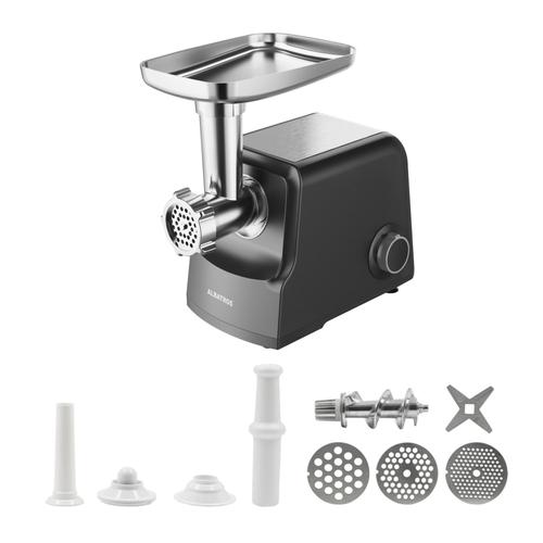 Masina de tocat Albatros MTA-2205, 800 W, 2 viteze + Revers, 3 discuri, 2kg/min, Accesoriu rosii (Negru)