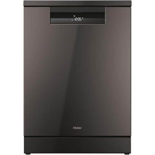Masina de spalat vase Haier XF 4A4M4PA, 14 seturi, 10 programe, Clasa A, Motor Inverter, WiFi, 10 programe, H-Spray Arm, Flex Zone, Part Light, Powerwash, Automatic Open Door, 60 cm (Antracit)