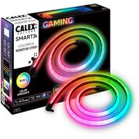 Banda LED RGBIC de gaming inteligenta Calex, Wi-Fi, Bluetooth, Razer Chroma RGB, Game Synchronization, 4.5W, 92 lm, luminca colorata, IP20, 1.1m
