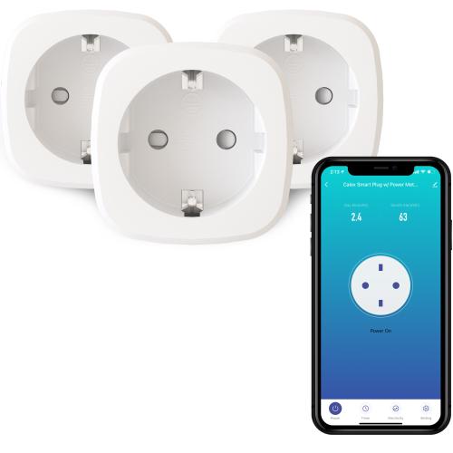 Set 3 prize inteligente Calex, Wi-Fi, 16A 3600W, IP20, Alb