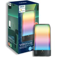 Lampa de masa LED RGBIC Calex Vibey, reincarcabila, touch control, sincronizare muzica, USB-C, acumulator 2400 mAh, Negru