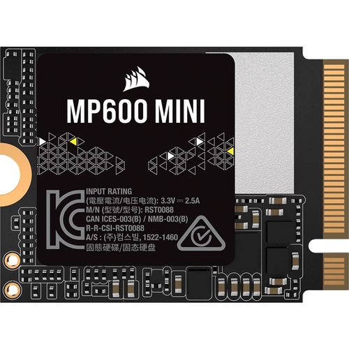 SSD Corsair MP600 MINI, 2TB, PCIe Gen4 NVMe, M.2 2230