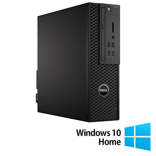 Calculator Sistem PC Refurbished Workstation Refurbished Dell Precision 3420 SFF, Intel Core i7-6700 3.40 - 4.00GHz, 16GB DDR4, 256GB SSD + Windows 10 Home