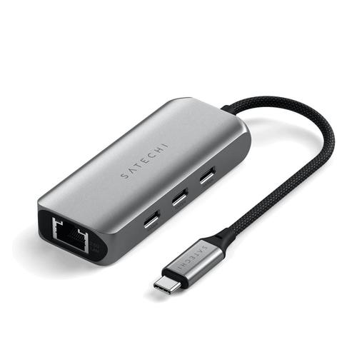 HUB USB Satechi 4-in-1 ST-H3C25EM, USB-C, 2.5 Gigabit Ethernet (Gri)