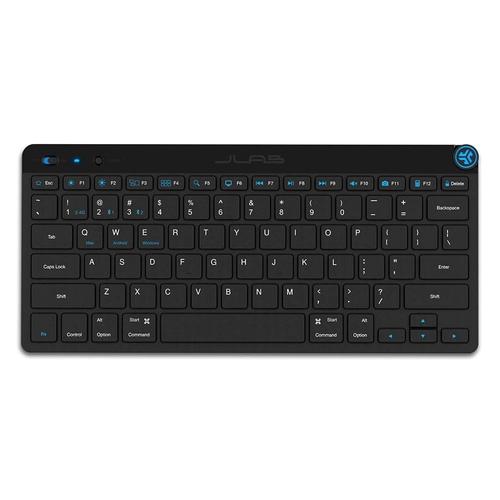Tastatura Wireless JLAB GO Keyboard IEUKGOKEYBRBLK4, Bluetooth 5, USB Dongle, 78 taste (Negru)