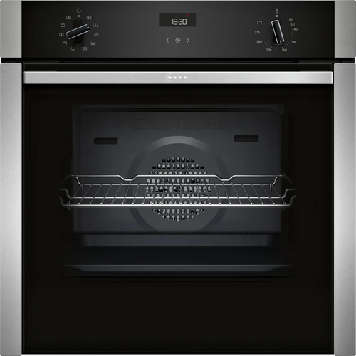 Cuptor incorporabil multifunctional NEFF B3ACE4AN3F, Electric, 71 l, Grill, Clasa A+, Curatare Hidrolitica, 3400 W, 60 cm (Inox)