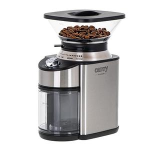 Rasnita electrica de cafea Camry CR 4443, otel, 200 W, 16 setari, 230 grame (Argintiu/Negru)