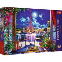 Puzzle Trefl Premium Plus - Tea Time, Parisul In Lumina Lunii, 1000 piese