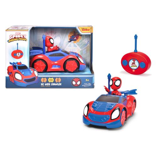 Masinuta Jada Toys RC - Spidey and his Amazing Friends, Web Crawler 1:24