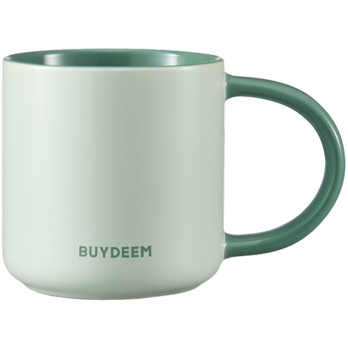 Cana ceramica BUYDEEM CD1018-CG, 300 ml (Verde)