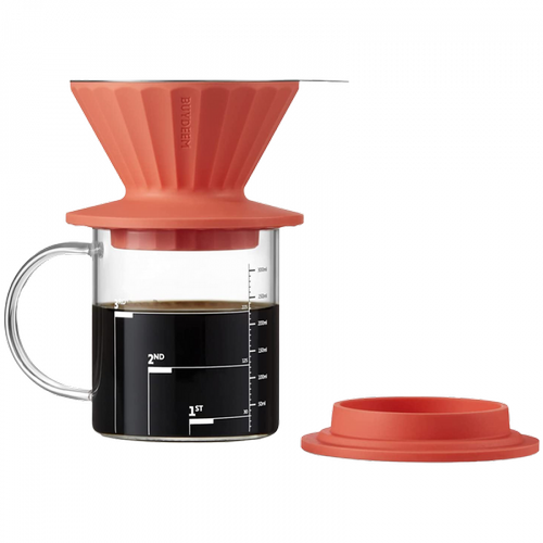 Filtru de cafea BUYDEEM CD1024-VO, 350 ml (Portocaliu/Transparent)