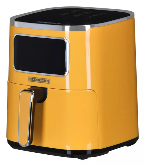 Friteuza cu aer cald Heinrich’s HFR 8216, 5 l, 1450 W, 6 programe (Galben) Friteuza cu aer cald Heinrich’s HFR 8216, 5 l, 1450 W, 6 programe (Galben)