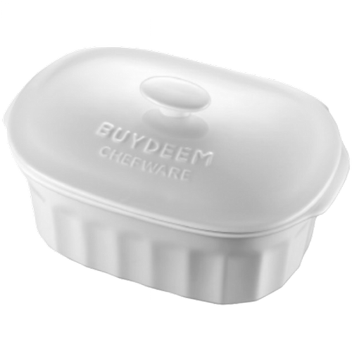 Vas de ceramica cu capac BUYDEEM CT1005, 2 l (Alb) Vas de ceramica cu capac BUYDEEM CT1005, 2 l (Alb)