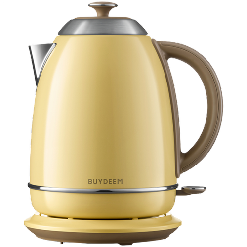 Fierbator apa BUYDEEM K640-MY/EU, 1.7 l, 2400 W, Oprire automata, Indicator LED, Stocare cablu (Galben)