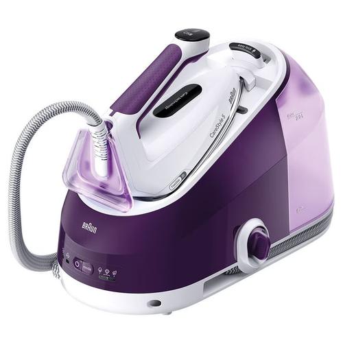 Statie de calcat Braun CareStyle 5 IS5247.VI, 2400 W, Rezervor 2 l, 7.5 bar, Talpa EloxalPlus, Abur continuu 145 g/min, Jet de abur 500 g/min (Volet/Alb)