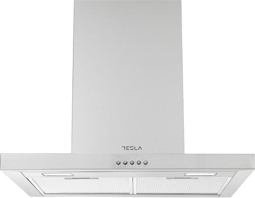 Hota decorativa Tesla DC600AX, T-shape, 630 m3/h, 1 motor 190 W, 3 trepte, LED 2x2W, 60 cm, Clasa B (Inox)