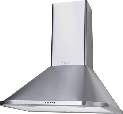 Hota decorativa semineu Tesla DC600AXP, 630 m3/h, 1 motor 190 W, 3 trepte, LED 2x2W, 60 cm, Clasa B (Inox)