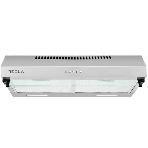 Hota incorporabila Tesla DB601AX, 350 m3/h, Doua motoare 2x 60 W, LED 2x2W, 3 trepte, 60 cm, Clasa D (Inox)
