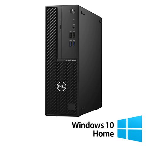 Calculator Sistem PC Refurbished DELL OptiPlex 3080 SFF, Intel Core i3-10105 3.70 - 4.40GHz, 8GB DDR4, 256GB SSD + Windows 10 Home