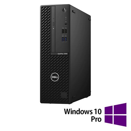 Calculator Sistem PC Refurbished DELL OptiPlex 3080 SFF, Intel Core i3-10105 3.70 - 4.40GHz, 8GB DDR4, 256GB SSD + Windows 10 Pro