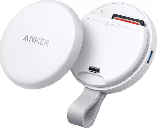 Adaptor Anker MagGo USB-C, Cititor de card SD pentru iPhone 15-16, Magnetic, Slot card SD&TF (Alb) - 0 | YEO