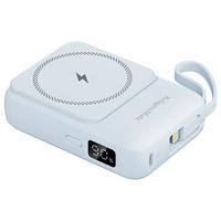 Acumulator extern Kruger&Matz KM0913-BL, 10000 mAh, Wireless, USB Type-C, USB-A