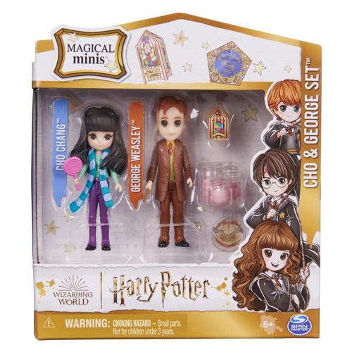 Set de joaca Harry Potter - Magical Minis, Cho si George, 7.5 cm