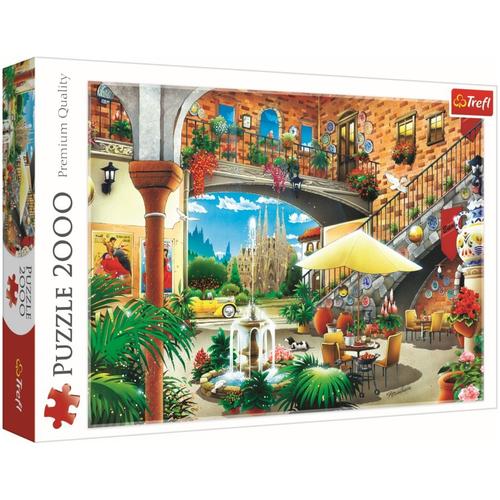 Puzzle Trefl Vedere din Barcelona, 2000 piese
