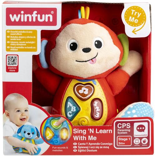 Jucarie interactiva Winfun - Canta si invata cu maimutica