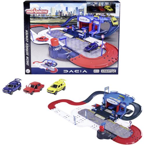 Set joaca Majorette - Dacia Service Center, cu 3 masini incluse