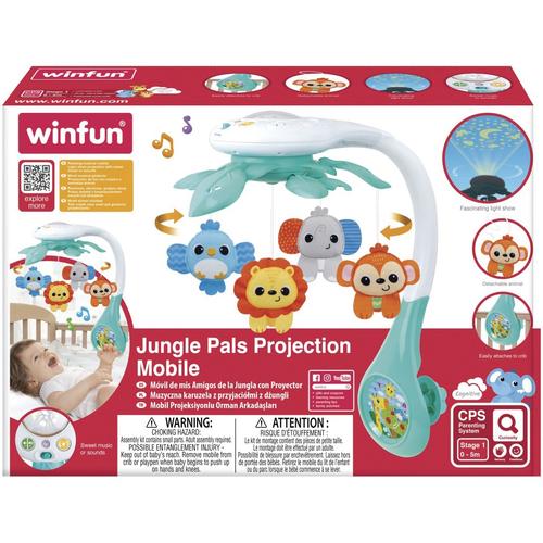 Carusel Winfun - Animalute din jungla, cu proiector