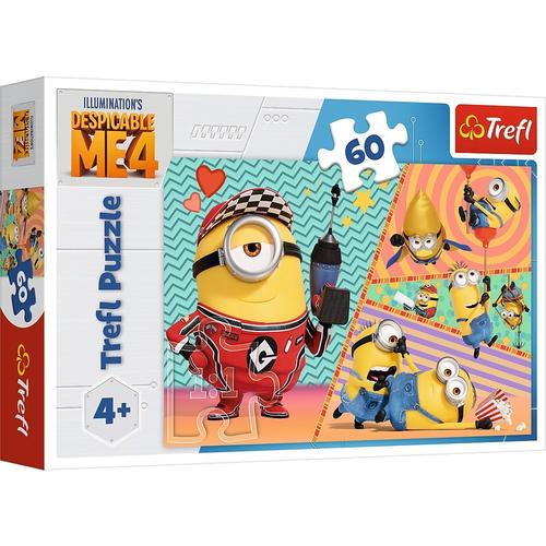 Puzzle Trefl, Despicable me 4, Minioni fericiti, 60 piese