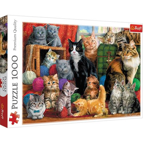 Puzzle Trefl, Intalnirea pisicutelor, 1000 piese