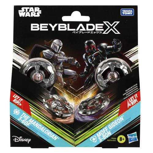 Set duo Beyblade X - Star Wars, The Mandalorian 3-60F si Moff Gideon 3-80N