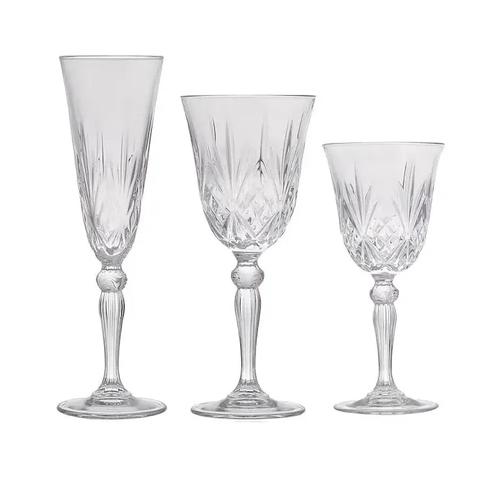 Set pahare 18 piese Melodia, Rcr Crystal, Apa / Vin / Sampanie