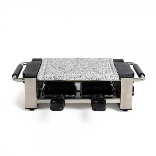 Gratar Raclette cu plita detasabila din granit Livoo DOC261, 650 W, 4 persoane (Gri)