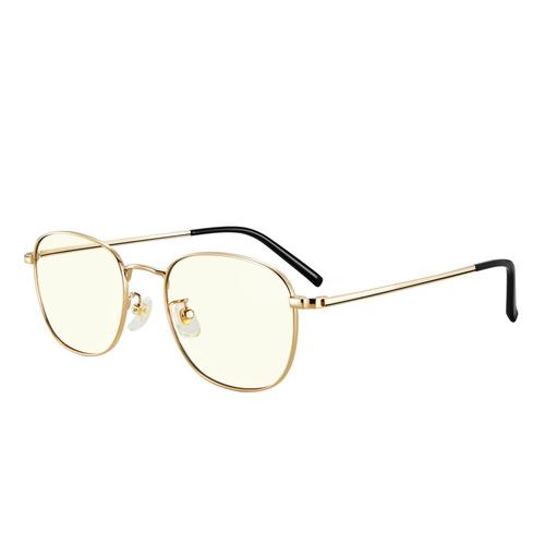 Ochelari cu protectie lumina albastra Xiaomi BHR8793GL, Design Vintage (Auriu)